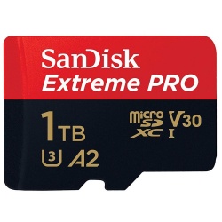 SanDisk Extreme PRO MicroSDXC 170MBs Class 10 with SD Adapter 1TB
